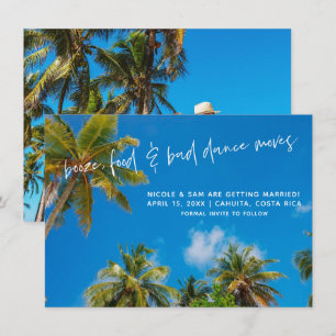 Rolig strandbröllopsfotografi Spara datumet