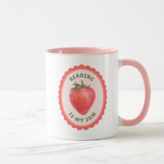 Rolig Strawberry Puns Reading är Min Sylt Mugg