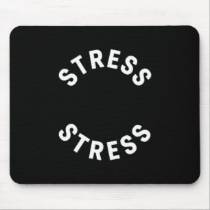Rolig Stress Är Min Medalj T-shirt - Humoristisk L Musmatta