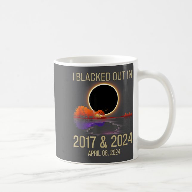 Rolig Strömavbrott 2017 Total Solförmörkelse Kaffemugg (Höger)