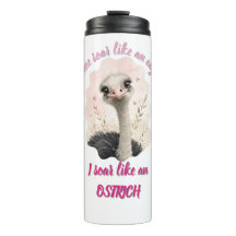 Rolig Struts Tumbler, Sött Djur