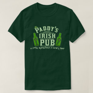 Rolig Sts Patrick Pub för trollirländare Tee