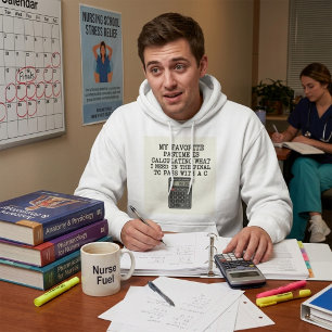 Rolig student slutprov räknare citat hoodie