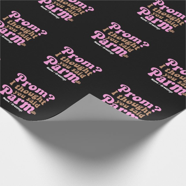 Rolig Studentbal? Jag Trodde Du Sa Parm Ästhetisk  Presentpapper (Hörn)