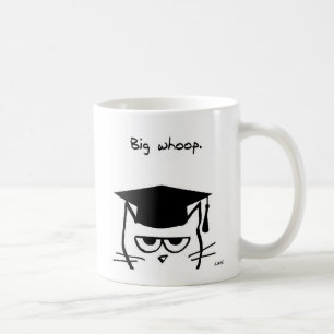 Rolig studentengåva - katten imponeras inte kaffemugg