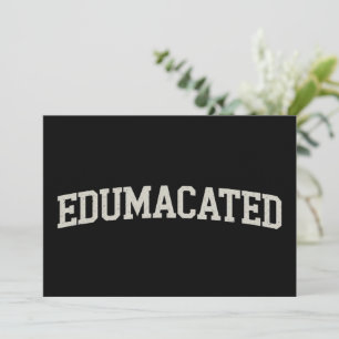 Rolig Studentpresent Examen Sarcastic Utbildad Inbjudningar