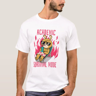 Rolig studenttröja Akademisk överlevnadsmodus T Shirt