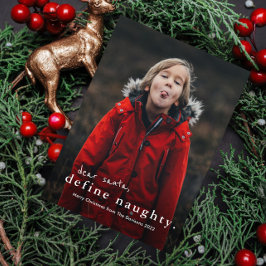 Rolig Stygg Julkort Foto Holiday Card