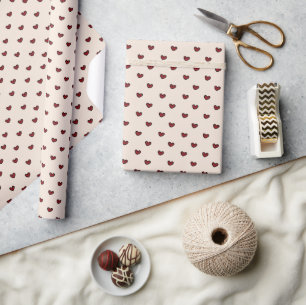 Rolig stylist söta hjärta festtillbehörsmall  presentpapper