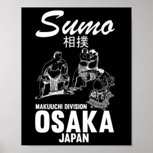 Rolig Sumobrottare Judo Osaka Japan Brottare S Poster