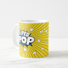 Rolig SUPER POP! Majspopulär Puns | Tecknad serie Kaffemugg