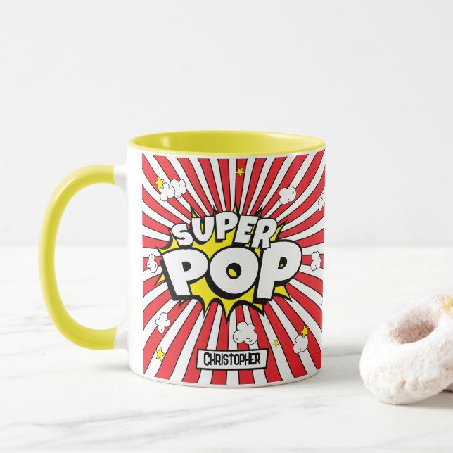 Rolig SUPER POP! Puns | Majs & Stjärnor Personlig Mugg (Med munk)