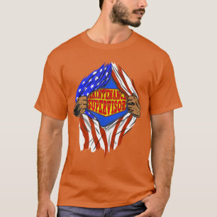 Rolig Super Underhålls Supervisor Hjälte Jobb T Shirt