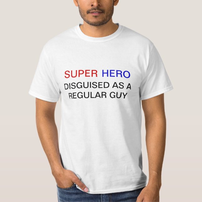 Rolig SuperheroTshirt Tröja (Framsida)