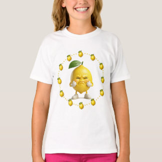 Rolig sur citron barn t-shirt | Söt arg citron t-s