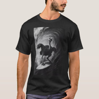 Rolig Surfande Struts Selfie På Surfbräda Safari T Shirt