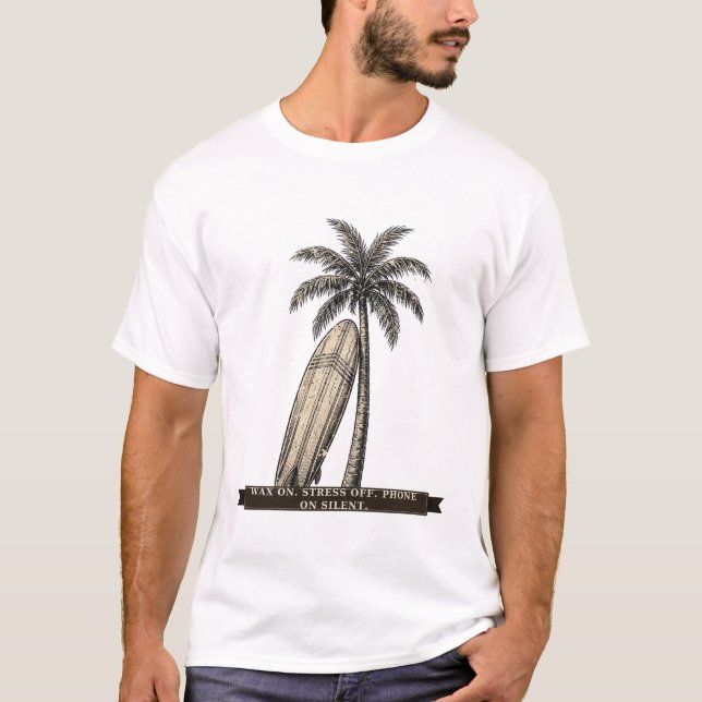 Rolig Surfhytte T Shirt (Framsida)