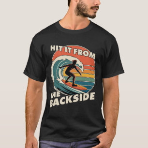 Rolig Surfing Hit It Ckside Goofy Foot Surfar Retr T Shirt