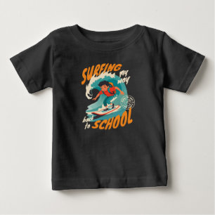 Rolig Surfing Tillbaka till skolan Retro T Shirt