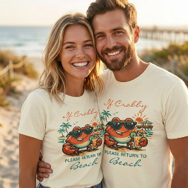 Rolig surretur till strandskämt sommar t shirt