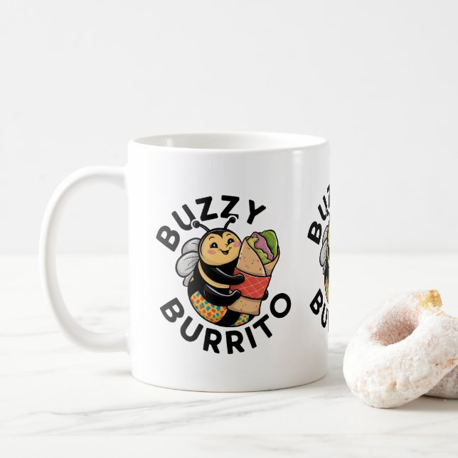 Rolig surrig burrito-bin  kaffemugg (Med munk)