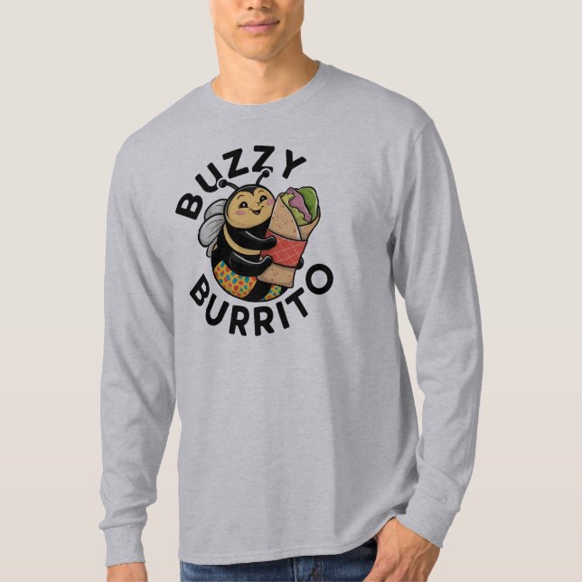 Rolig surrig burrito-bin  t shirt (Framsida)