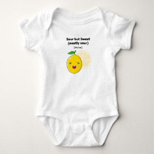 Rolig "Surt men Sött" Citron Baby Tröja