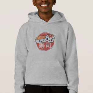Rolig Sushi Serieteckning Design T Shirt