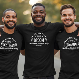 Rolig Svägerskapsfest Öl Innan Jag Gör Groom Öl T Shirt