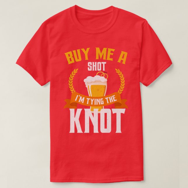 Rolig Svägerskapsfest Shotglas Brudgum Brudgummens T Shirt (Design framsida)