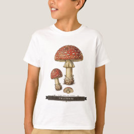 Rolig svamp för barn "I'm A Fun-Gi" Vintage skämt T Shirt