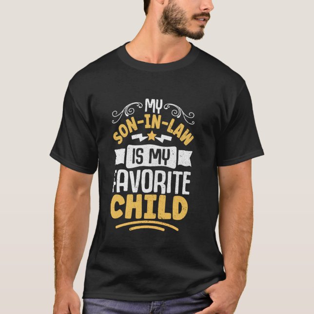 Rolig Svärson Min Favorit Barn Skämt T Shirt (Framsida)