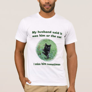 Rolig svart katt- eller makekvinna skjorta för T Tee Shirt