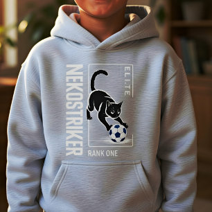 Rolig svart katt fotbollströja – present till katt t shirt