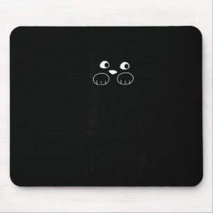 Rolig svart katt Kit-Tea grafik Musmatta
