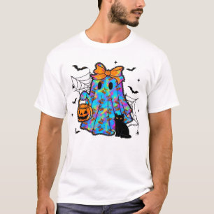 Rolig svart katt och spöke Halloween Essential T-s T Shirt