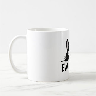 Rolig Svart Katt "Usch, Människor." Kaffe Mugg | S