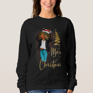 Rolig Svart Mrs Santa Bara En Tjej Som Älskar Kris T Shirt