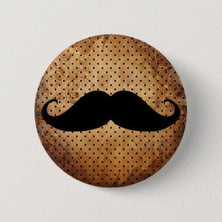 Rolig svart mustasch knapp