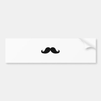 Rolig svart mustaschhumor bildekal