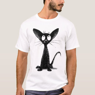Rolig svart orientalisk katt tröja