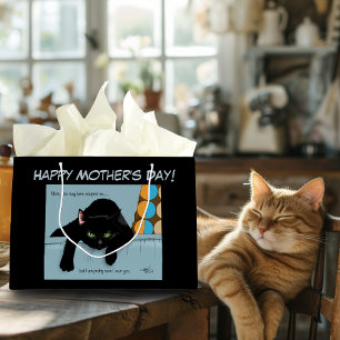 Rolig Svart Söt Bästa Kattmamma Mors Dag
