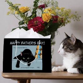Rolig Svart Söt Bästa Kattpappa Fars Dag
