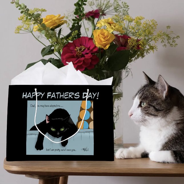 Rolig Svart Söt Bästa Kattpappa Fars Dag (Skapare uppladdad)