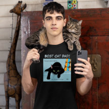 Rolig Svart Söt Bästa Kattpappa Fars Dag