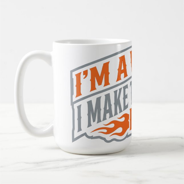 Rolig svetsare Gnistor Flyger Svetsning Humor Kaff Kaffemugg (Vänster)