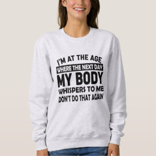 Rolig sweatshirt för medelålders kvinnor t shirt
