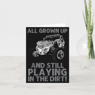 Rolig Sxs-design för män och kvinnor Offroading Ut Kort