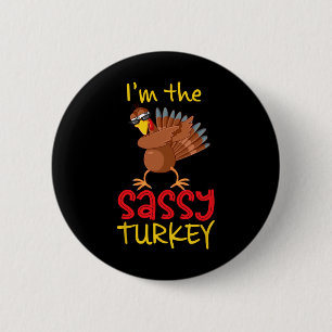 Rolig Sy Turkiet Matchande Familjgrupp Thanksgivin Knapp