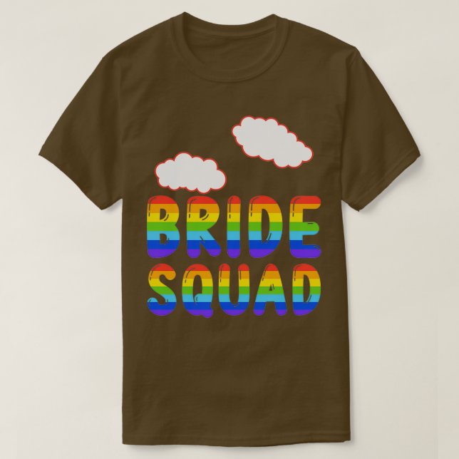 Rolig Syster Brud Lag Fest Team T Shirt (Design framsida)
